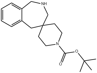 tert-Butyl 1,2,3,5-tetrahydrospiro[benzo[c]-azepine-4,4'-piperidine]-1'-carboxylate 구조식 이미지
