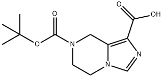 7-[(2-methylpropan-2-yl)oxycarbonyl]-6,8-dihydro-5H-imidazo[1,5-a]pyrazine-1-carboxylic acid 구조식 이미지