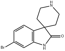 6-Bromospiro[indoline-3,4'-piperidin]-2-one Structure