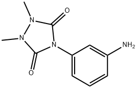 4-(3-aminophenyl)-1,2-dimethyl-1,2,4-triazolidine-3,5-dione(SALTDATA: FREE) Structure