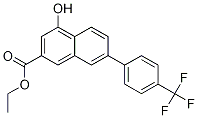 2-Naphthalenecarboxylic acid, 4-hydroxy-7-[4-(trifluoroMethyl)phenyl]-, ethyl ester 구조식 이미지