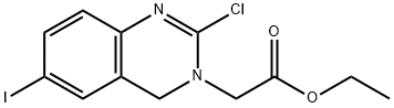 3(4H)-Quinazolineacetic acid, 2-chloro-6-iodo-, ethyl ester Structure