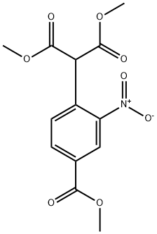 1,3-디메틸2-[4-(메톡시카르보닐)-2-니트로페닐]프로판디오에이트 구조식 이미지