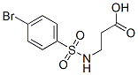 3-{[(4-BROMOPHENYL)SULFONYL]AMINO}PROPANOIC ACID Structure