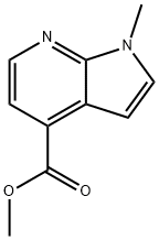 1H-Pyrrolo[2,3-b]pyridine-4-carboxylic acid, 1-Methyl-, Methyl ester 구조식 이미지
