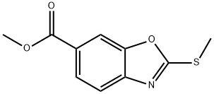 2-METHYLSULFANYL-BENZOOXAZOLE-6-CARBOXYLIC ACID METHYL ESTER Structure