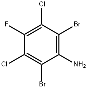 2,6-Dibromo-3,5-dichloro-4-fluoroaniline Structure