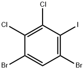 1,5-DibroMo-2,3-디클로로-4-요오도벤젠 구조식 이미지