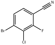 4-Bromo-3-chloro-2-fluorobenzonitrile Structure