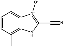1H-Benzimidazole-2-carbonitrile,7-methyl-,3-oxide(9CI) 구조식 이미지
