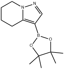3-(4,4,5,5-TetraMethyl-1,3,2-dioxaborolan-2-yl)-4,5,6,7-tetrahydropyrazolo[1,5-a]pyridine 구조식 이미지