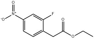 Benzeneacetic acid, 2-fluoro-4-nitro-, ethyl ester Structure