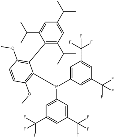 1160861-60-8 2-{Bis[3,5-bis(trifluoromethyl)phenyl]phosphino}-3,6-dimethoxy -2′,4′,6′-triisopropyl-1,1′-biphenyl 95%