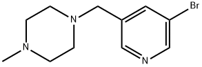 1-((5-bromopyridin-3-yl)methyl)-4-methylpiperazine Structure