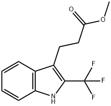 메틸3-(2-(트리플루오로메틸)-1H-인돌-3-일)프로파노에이트 구조식 이미지