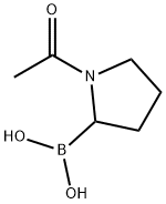 Boronic acid, (1-acetyl-2-pyrrolidinyl)- (9CI) Structure