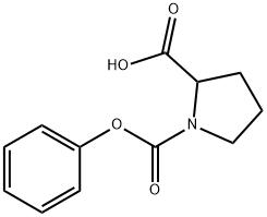 1-(phenoxycarbonyl)pyrrolidine-2-carboxylic acid 구조식 이미지