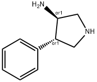 (3S,4R)-4-PHENYLPYRROLIDIN-3-AMINE Structure