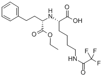 N2-(1S-Ethoxycarbonyl-3-phenylpropyl)-N6-trifluoroacetyl-L-lysine Structure