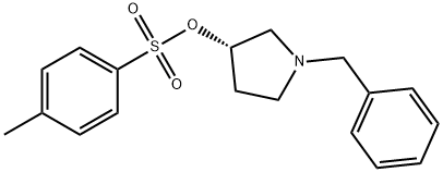 (S)-1-Benzyl-3-[(p-tolylsulfonyl)oxy]pyrrolidine 구조식 이미지