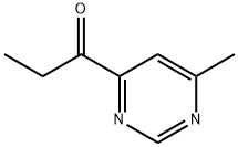 1-Propanone, 1-(6-methyl-4-pyrimidinyl)- (9CI) Structure