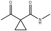 Cyclopropanecarboxamide, 1-acetyl-N-methyl- (9CI) Structure