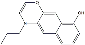 (+)-4-Propyl-4H-naphth[2,3-b]-1,4-oxazin-9-ol 구조식 이미지