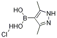 3,5-DiMethyl-1H-pyrazole-4-boronic acid, hydrochloride Structure