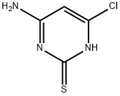 4-아미노-6-클로로피리미딘-2-티올 구조식 이미지