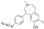 7-iodo-8-hydroxy-3-methyl-1-(4-azidophenyl)-2,3,4,5-tetrahydro-1H-3-benzazepine 구조식 이미지