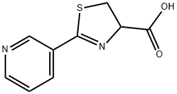 2-PYRID-3-YL-4,5-DIHYDRO-1,3-THIAZOLE-4-CARBOXYLIC ACID 구조식 이미지