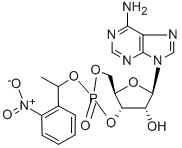 ADENOSINE 3',5'-CYCLIC MONOPHOSPHATE, P1-(2-NITROPHENYL)ETHYL ESTER 구조식 이미지