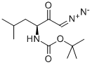 (S)-3-BOC-AMINO-1-DIAZO-5-METHYL-2-HEXANONE Structure