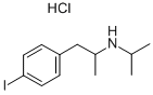 4-IODO-N-ISO프로필람페타민염화물 구조식 이미지