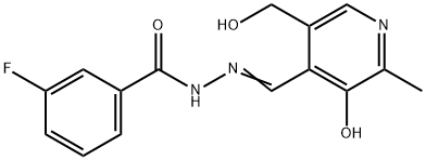 pyridoxal 3-fluorobenzoyl hydrazone Structure