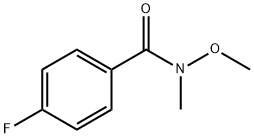 4-FLUORO-N-METHOXY-N-METHYLBENZAMIDE Structure