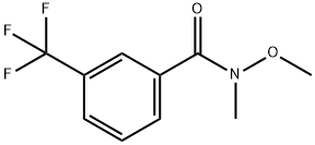 N-METHOXY-N-METHYL-3-(TRIFLUOROMETHYL)BENZENECARBOXAMIDE 구조식 이미지