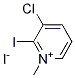 3-chloro-2-iodo-1-methylpyridinium iodide 구조식 이미지