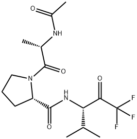 acetylalanyl-prolyl-valyl-trifluoromethyl ketone Structure