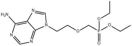 [[2-(6-Amino-9H-purin-9-yl)ethoxy]methyl]phosphonic acid diethyl ester 구조식 이미지