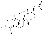 4-chloro-17beta-hydroxyestr-4-en-3-one 17-acetate  Structure