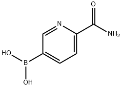 6-CarbaMoylpyridine-3-boronic acid 구조식 이미지