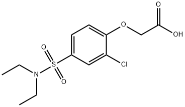 ACETIC ACID, [2-CHLORO-4-[(DIETHYLAMINO)SULFONYL]PHENOXY]- 구조식 이미지