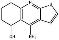 4-AMINO-5,6,7,8-TETRAHYDROTHIENO[2,3-B]QUINOLIN-5-OL Structure