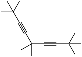 2,2,5,5,8,8-hexamethylnona-3,6-diyne Structure