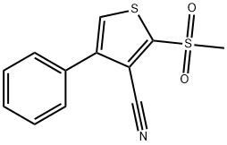 2-(METHYLSULFONYL)-4-PHENYLTHIOPHENE-3-CARBONITRILE Structure