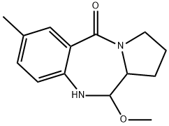 11-Methoxy-7-methyl-1,2,3,10,11,11a-hexahydro-5H-pyrrolo(2,1-c)(1,4)be nzodiazepin-5-one Structure