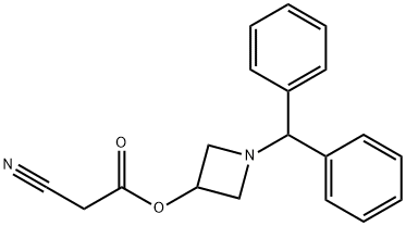 2-시아노아세트산1-(디페닐메틸)-3-아제티디닐에스테르 구조식 이미지