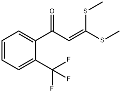 3,3-BIS-METHYLSULFANYL-1-(2-TRIFLUOROMETHYL-PHENYL)-PROPENONE Structure