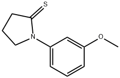 2-피롤리딘티온,1-(3-메톡시페닐)- 구조식 이미지